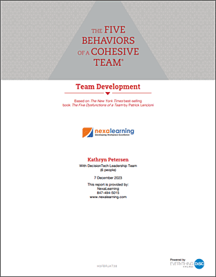 The Five Behaviors® Team Development Powered by Everything DiSC® Profile